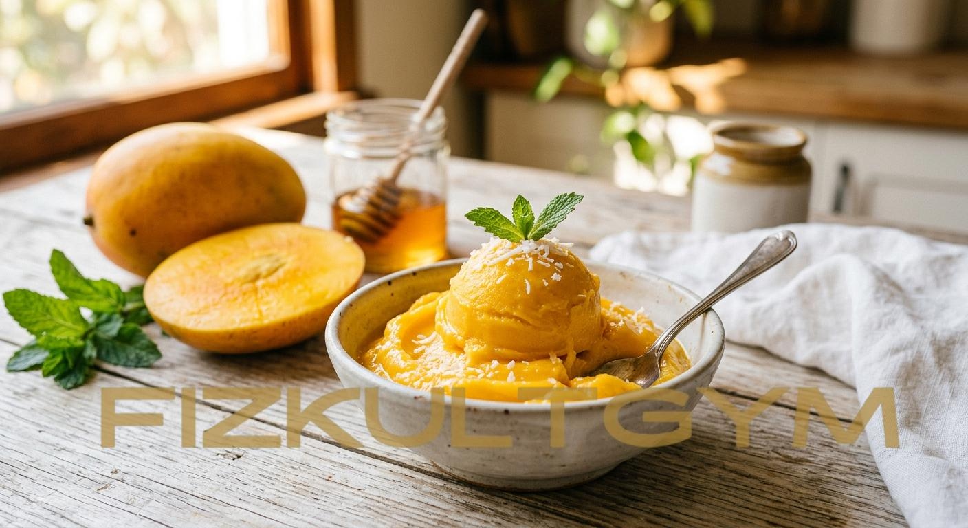 Освіжаючий манговий шербет: корисний фітнес-десерт всього з 3 інгредієнтів